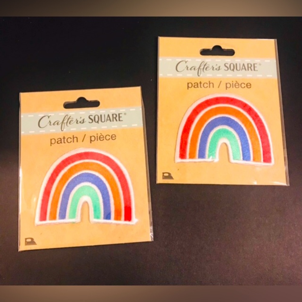 Rainbow Patch Set of 2 NWT